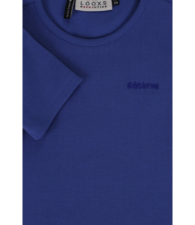 Top rib jersey Violet Blue