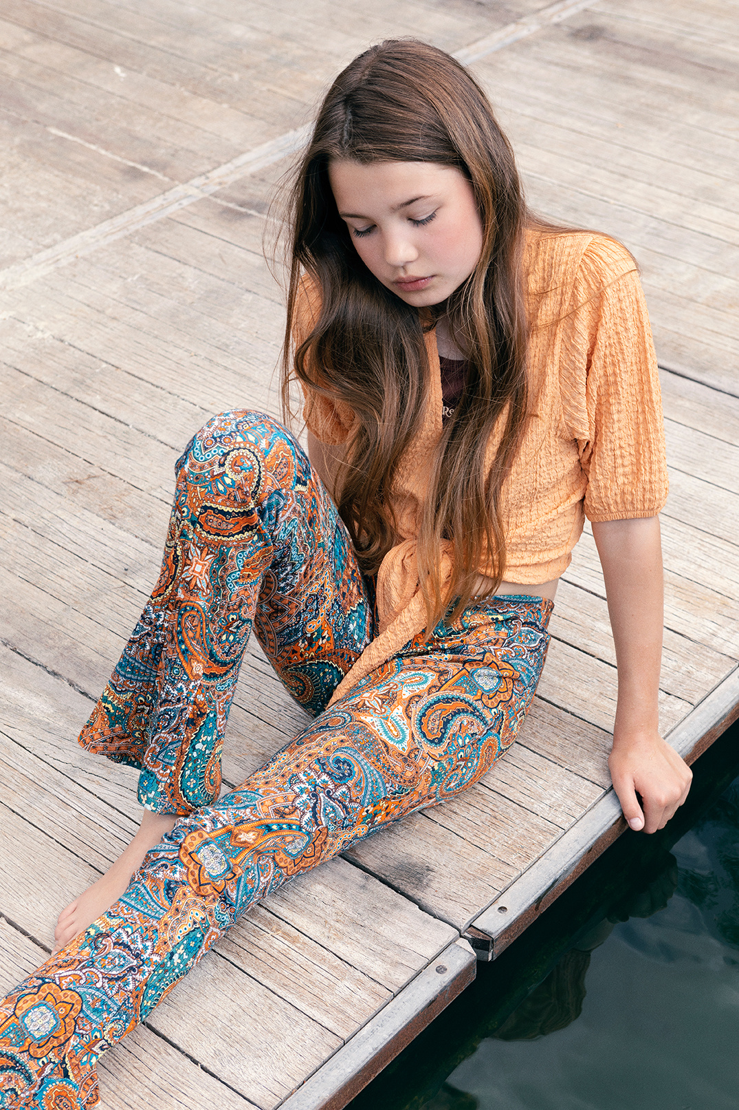 Urban Outfitters Archive Paisley Velvet Flare Trousers | Urban Outfitters UK