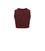 Cropped top ribjersey Plum