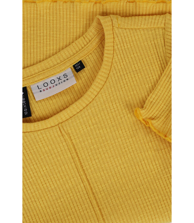 Geel t-shirt rib