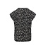 Loose-fit top Black Daisy flower print