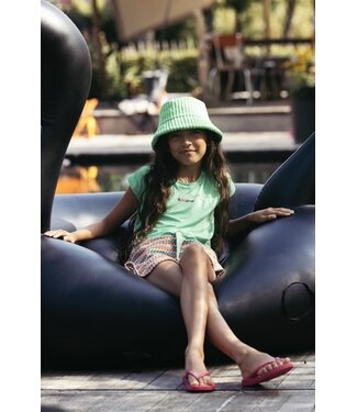 LOOXS 10sixteen Viscose cropped t-shirt Green