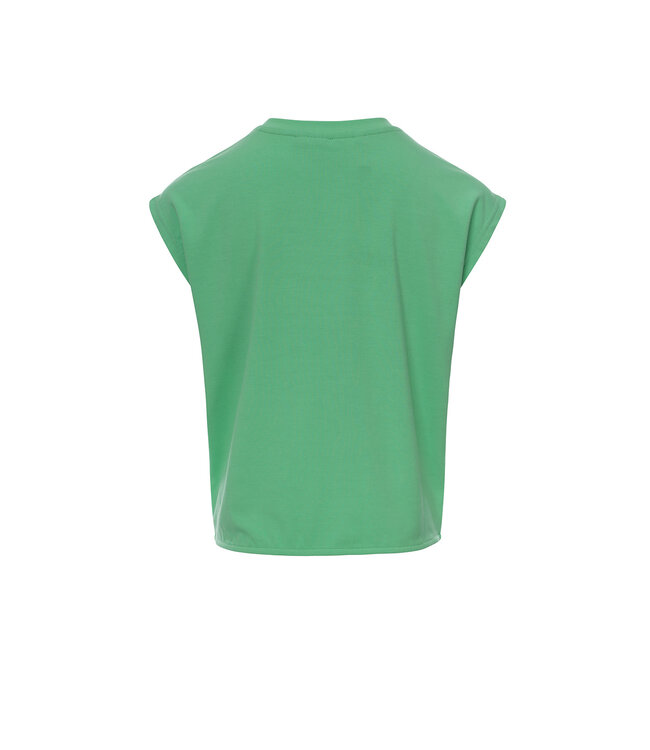 Viscose cropped t-shirt Green