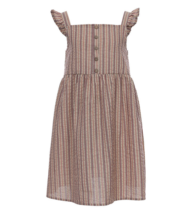 Summer dress striped seersucker