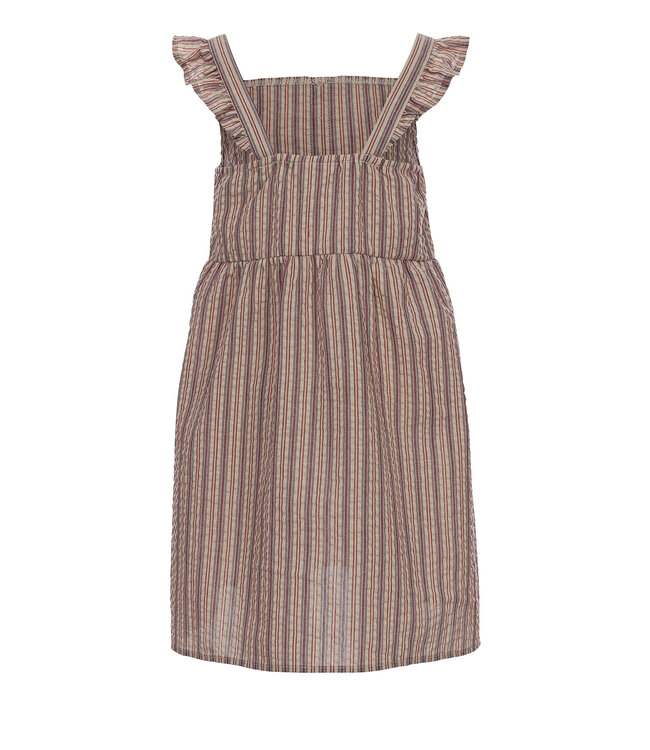 Summer dress striped seersucker