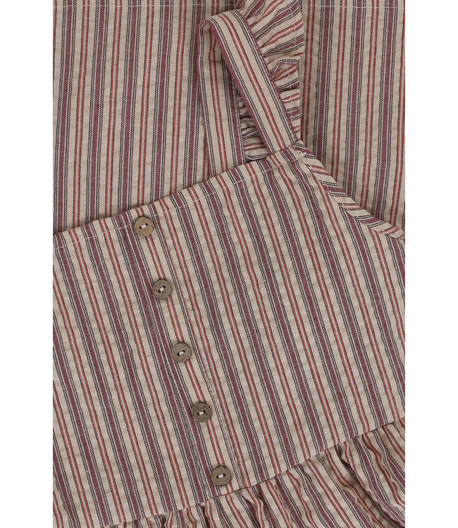 Summer dress striped seersucker