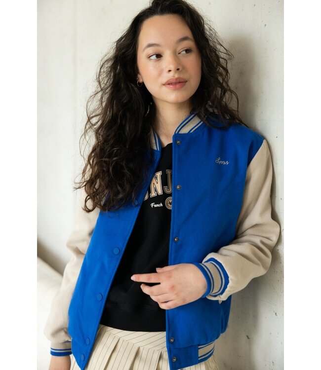 Baseball jacket cobalt