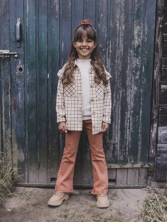 LOOXS Little Outdoor blouse brown check LOOXS Little Outdoor blouse brown check
