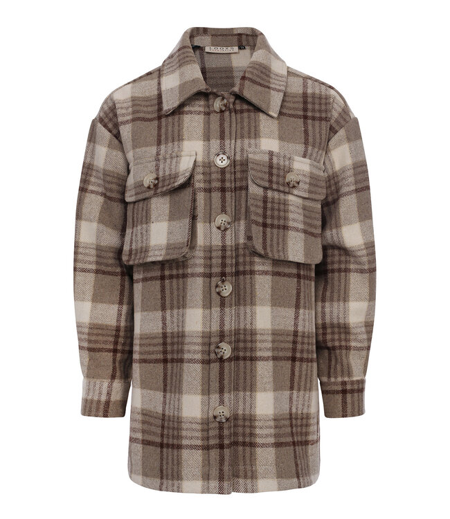 Oversized lange blouse ruit