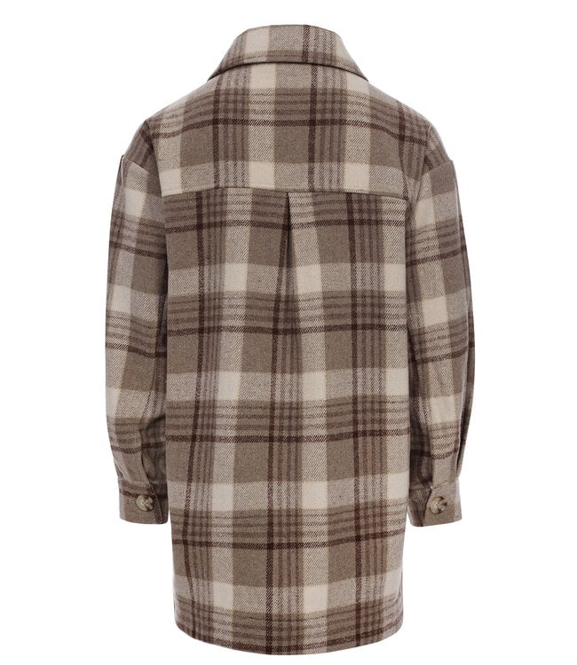 Oversized lange blouse ruit