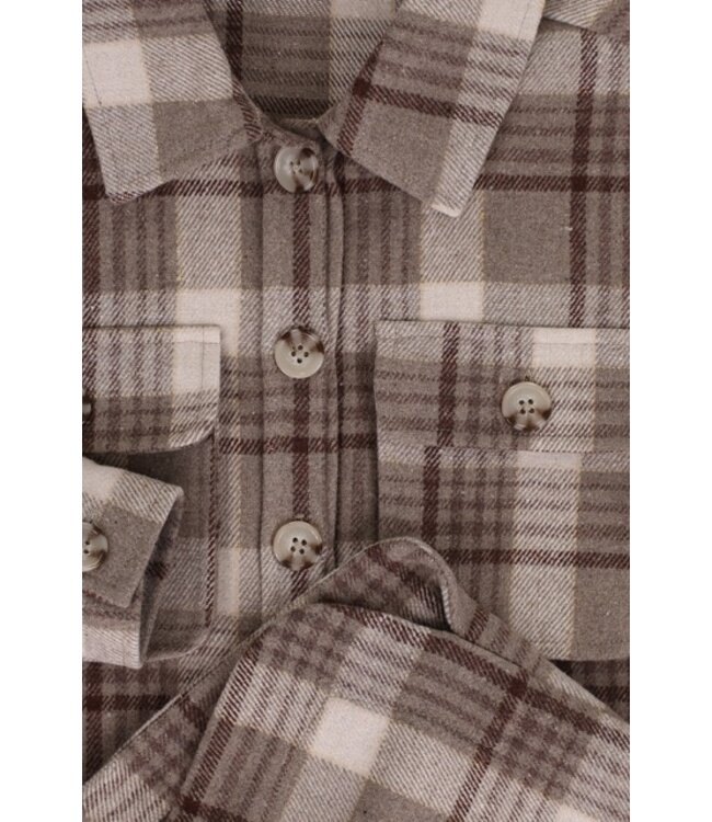 Oversized lange blouse ruit