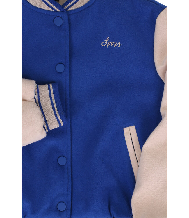 Baseball jacket cobalt