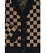 Knitted cardigan block pattern