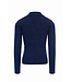 Knitted sweater with collar cobalt