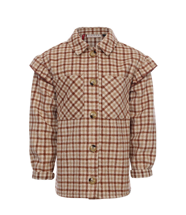 Outdoor blouse brown check