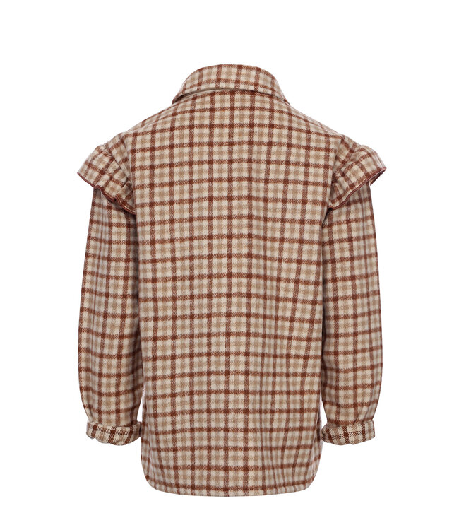Outdoor blouse brown check