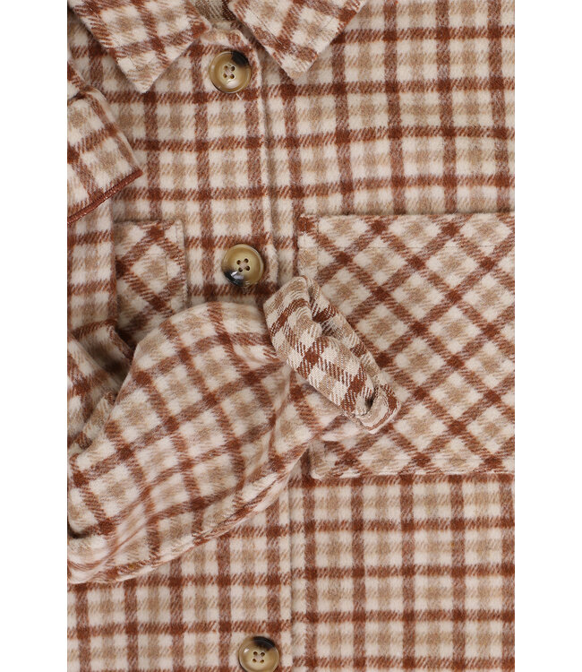 Outdoor blouse brown check