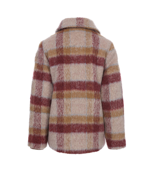 Jacket check coat fabric