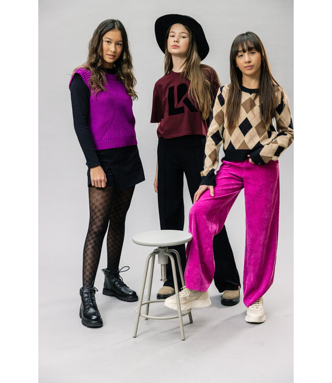 Knitted spencer Purple