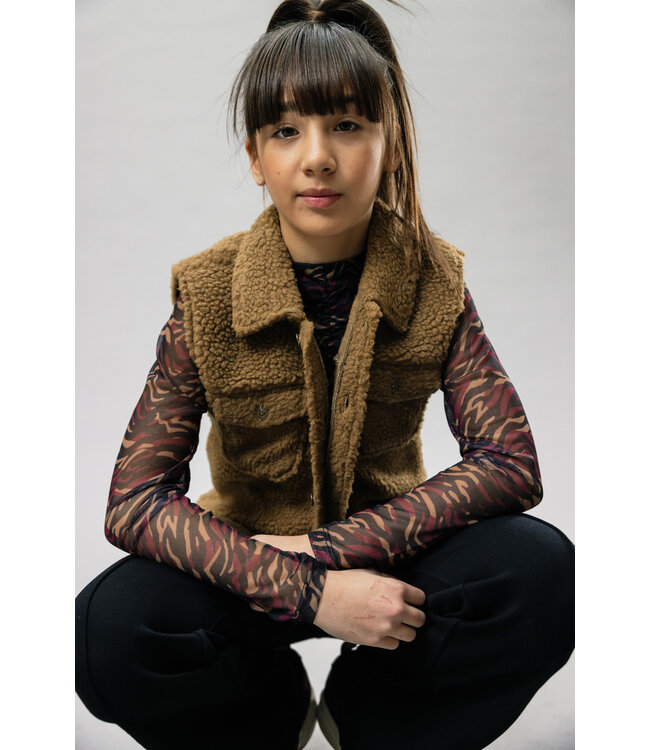 Mesh Top Stormy Zebra