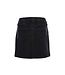 Black denim pleated skirt