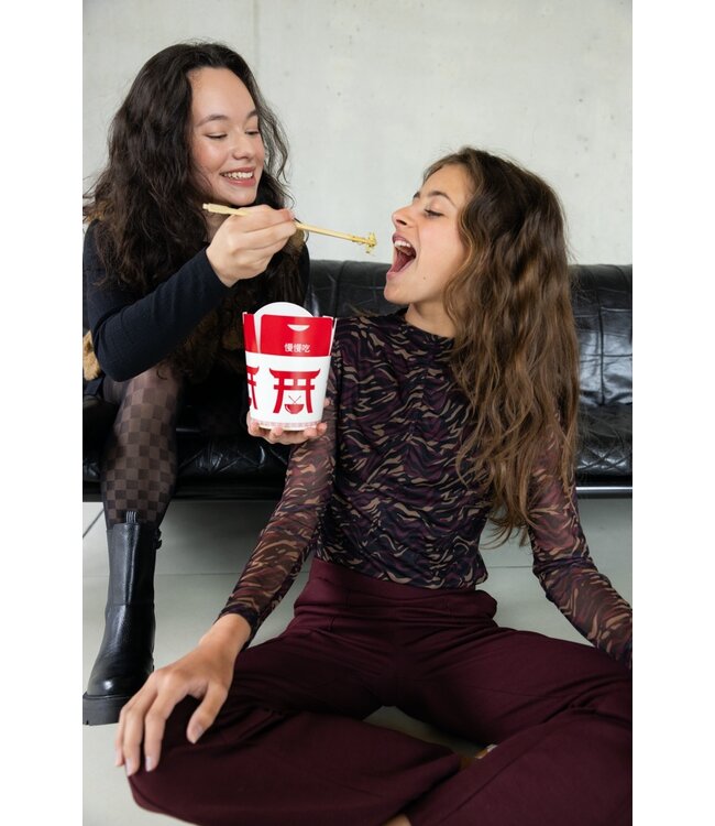 Mesh Top Stormy Zebra