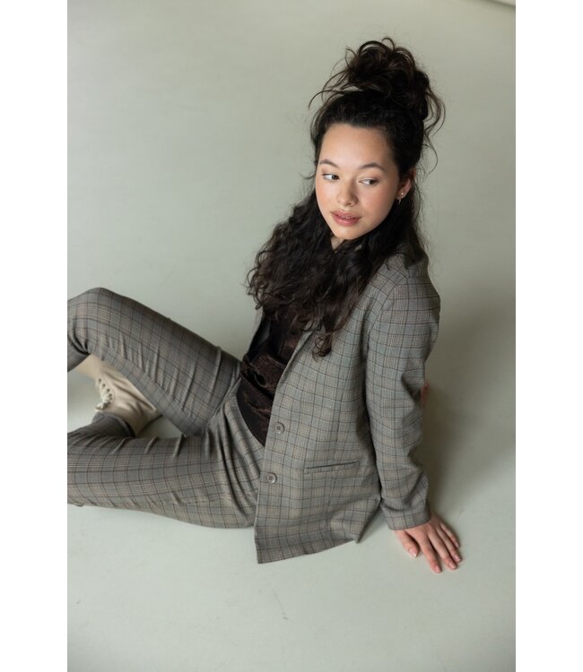 Oversized blazer check