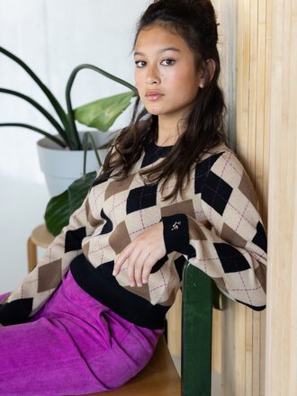 LOOXS 10sixteen Knitted sweater Argyle LOOXS 10sixteen Knitted sweater Argyle