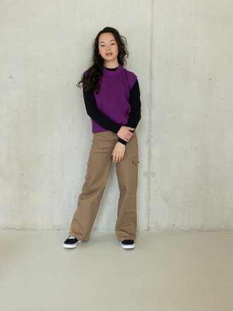 LOOXS 10sixteen Knitted spencer Purple LOOXS 10sixteen Knitted spencer Purple