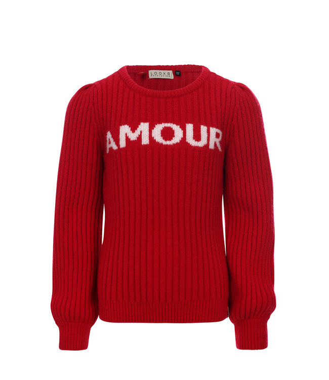 Gebreide trui Amour Bright Red