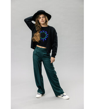 LOOXS 10sixteen Cropped t-shirt black cotton/modal