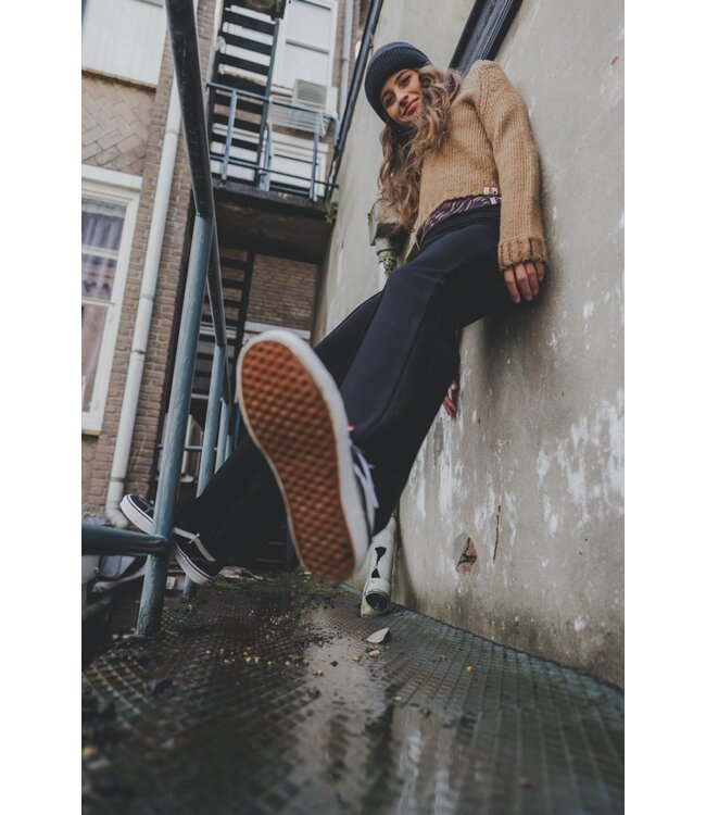 Cropped sweater Teddy Brown