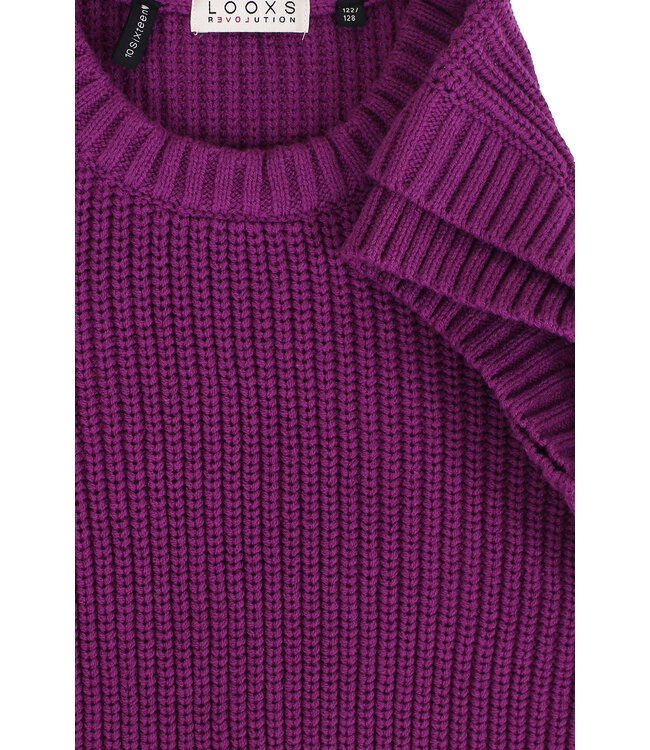 Knitted spencer Purple