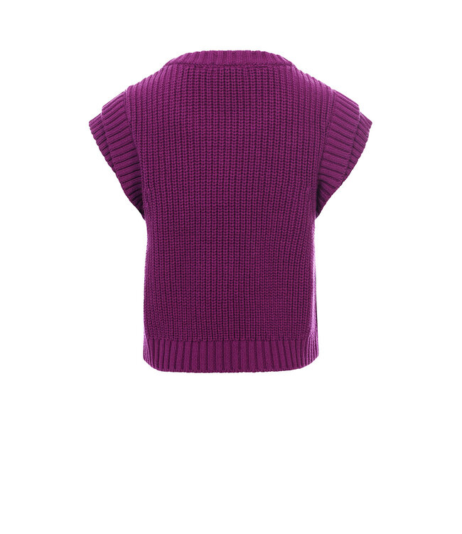 Knitted spencer Purple