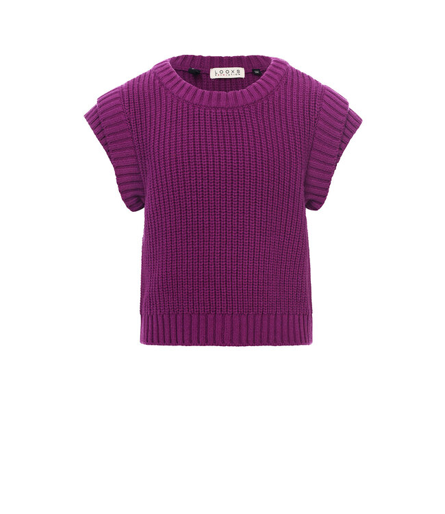 Knitted spencer Purple