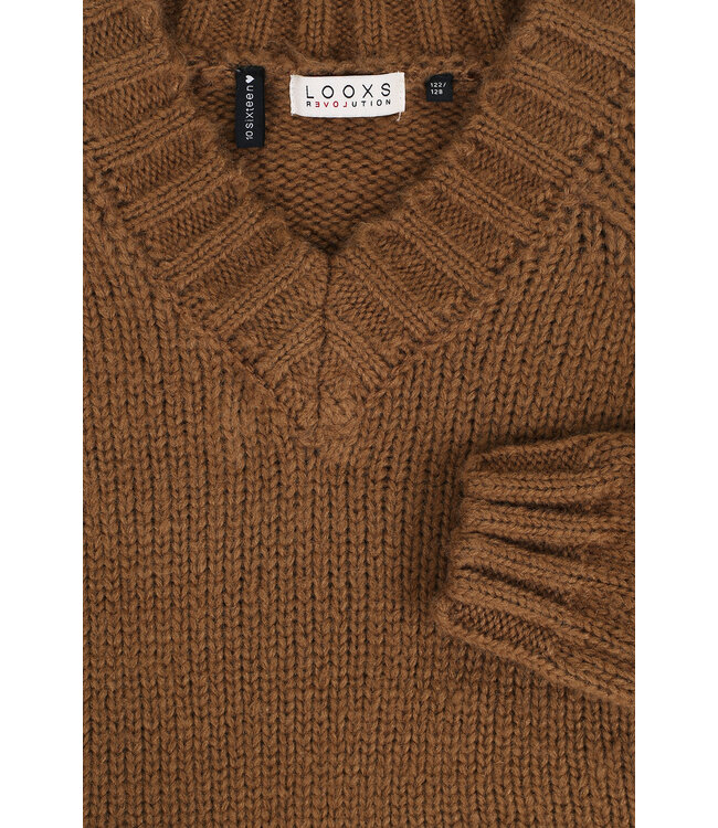 Cropped trui Teddy Brown
