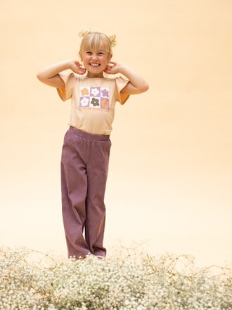 LOOXS Little T-shirt Natural Flower print LOOXS Little T-shirt Natural Flower print