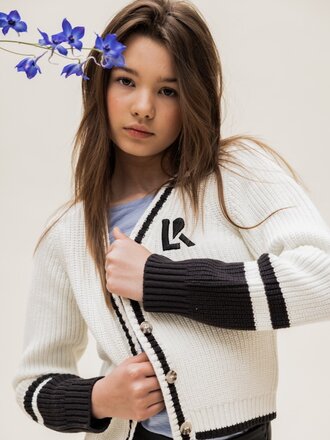 LOOXS 10sixteen Knitted chunky cardigan College look LOOXS 10sixteen Knitted chunky cardigan College look