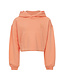 Cropped hooded sweater Papaya