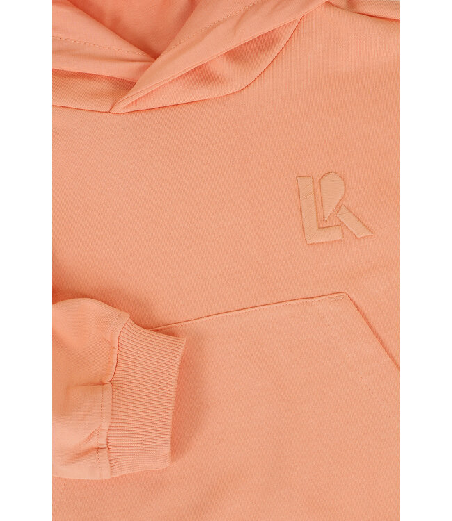 Cropped hooded sweater Papaya