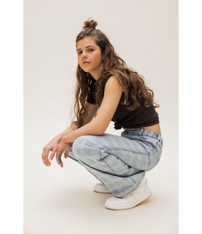 T-shirt slub jersey Antracite