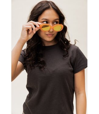 LOOXS 10sixteen T-shirt slub jersey Antracite