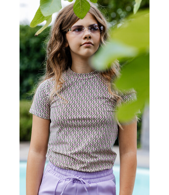 T-shirt Argyle print