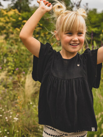 LOOXS Little Black Blouse linnen LOOXS Little Black Blouse linnen