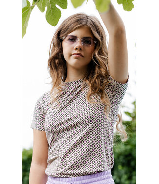 LOOXS 10sixteen T-shirt Argyle print