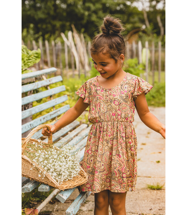 Zomerjurkje viscose woven paisley print