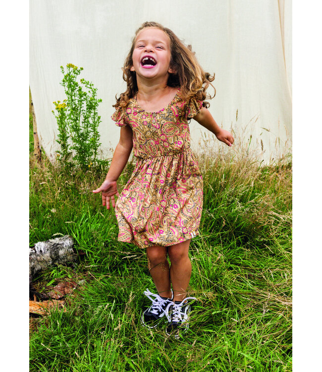 Zomerjurkje viscose woven paisley print