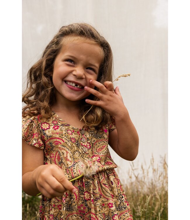 Zomerjurkje viscose woven paisley print