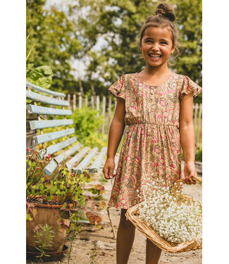 LOOXS Little Zomerjurkje viscose woven paisley print