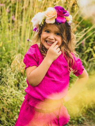 LOOXS Little Blouse Hot Pink LOOXS Little Blouse Hot Pink